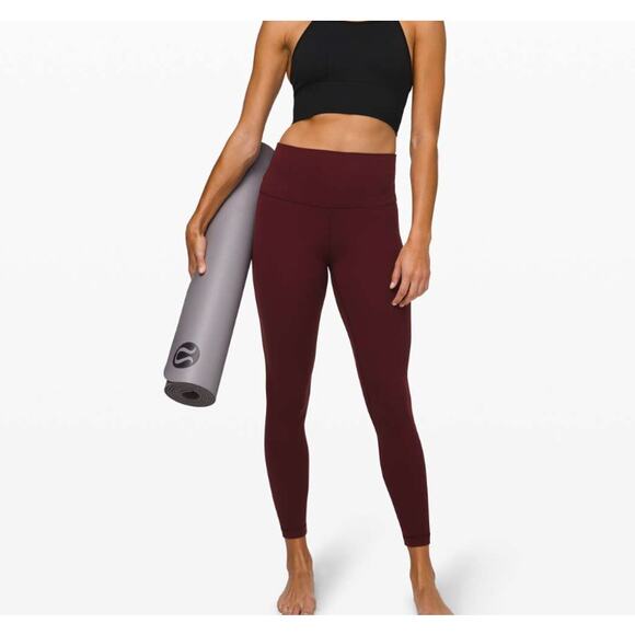 Lululemon Align Pant 25" Garnet Leggings Women's Size 10 - Picture 1 of 4